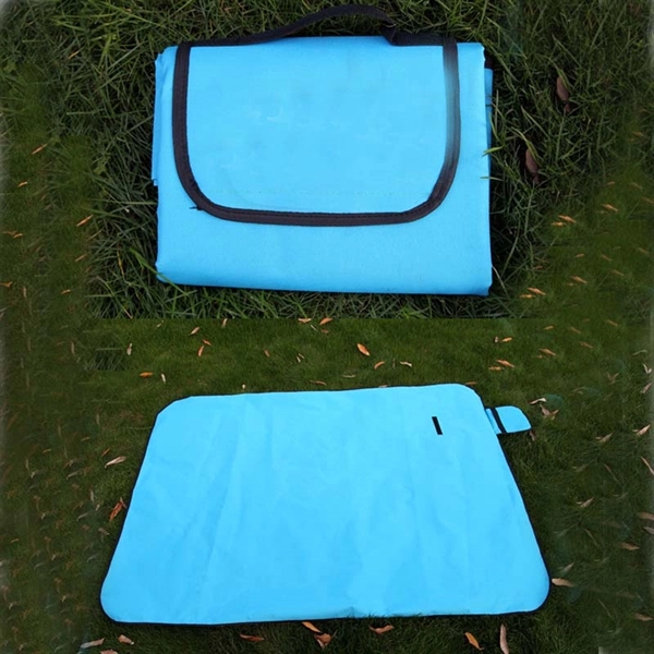 59" oxford fabric outdoor plain color picnic mat - Image 2