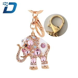 Elephant Diamond Rhinestone Keychain