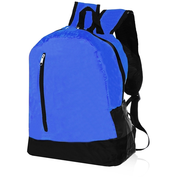 Promotional Adventure Backpack w/ Vertical Front Zip Pocket - Image 2