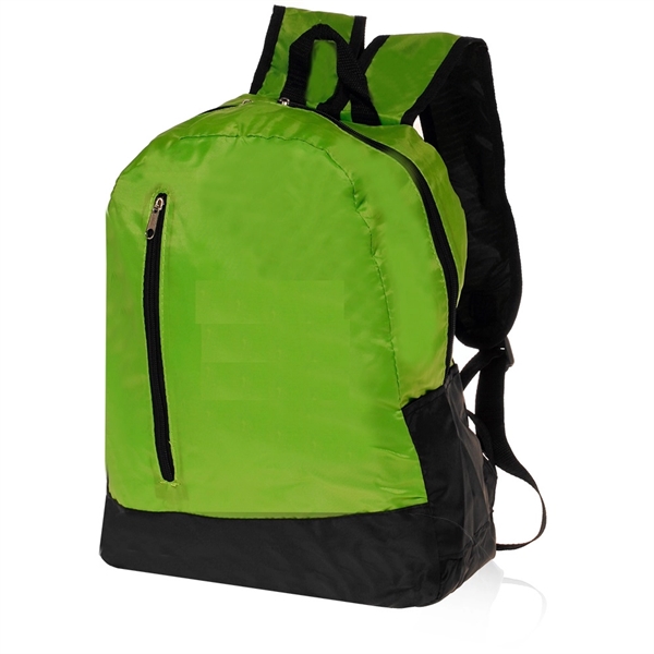Promotional Adventure Backpack w/ Vertical Front Zip Pocket - Image 3