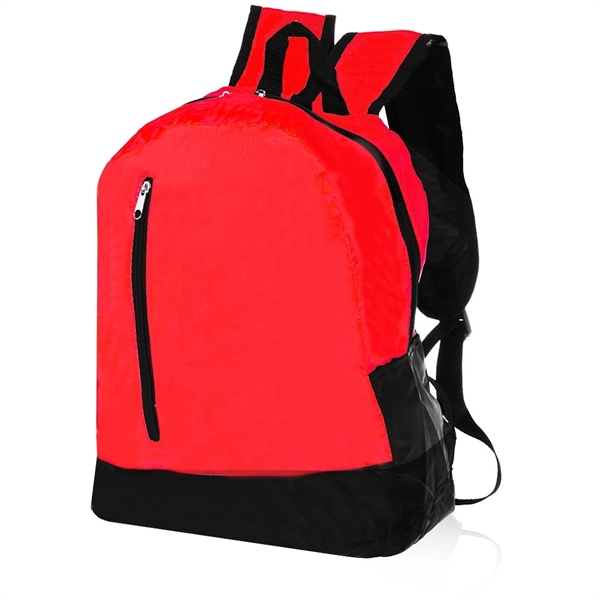 Promotional Adventure Backpack w/ Vertical Front Zip Pocket - Image 5