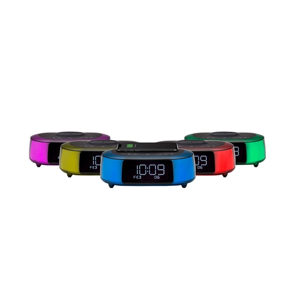 IHome IBTW281 Qi Charger Color Bluetooth Alarm Clock - Image 5