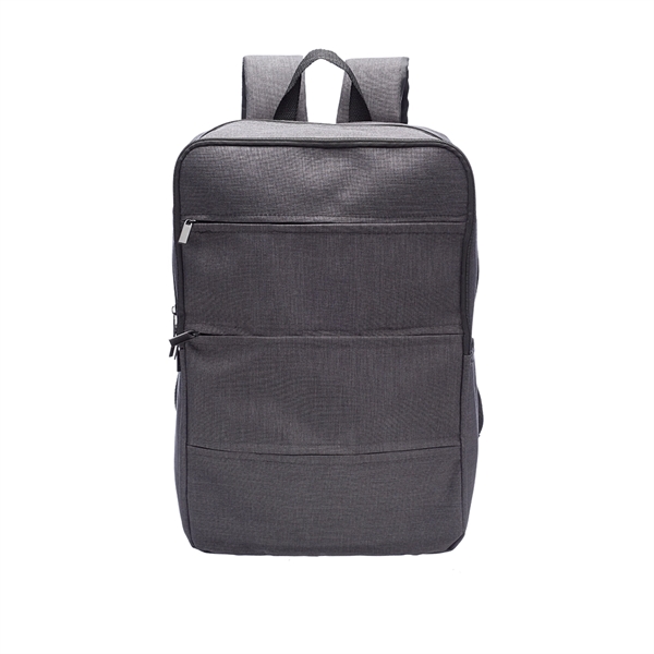Tourist Laptop Backpack w/ Three Front Zipper Pockets - Image 2