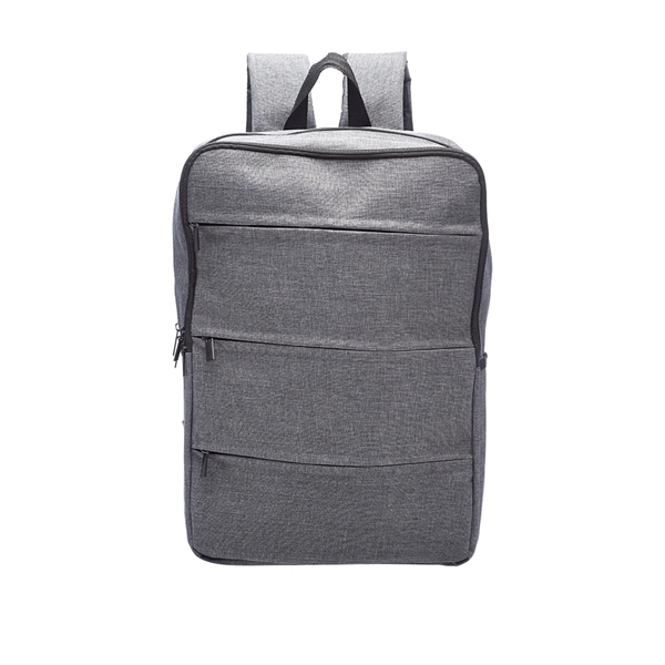 Tourist Laptop Backpack w/ Three Front Zipper Pockets - Image 3
