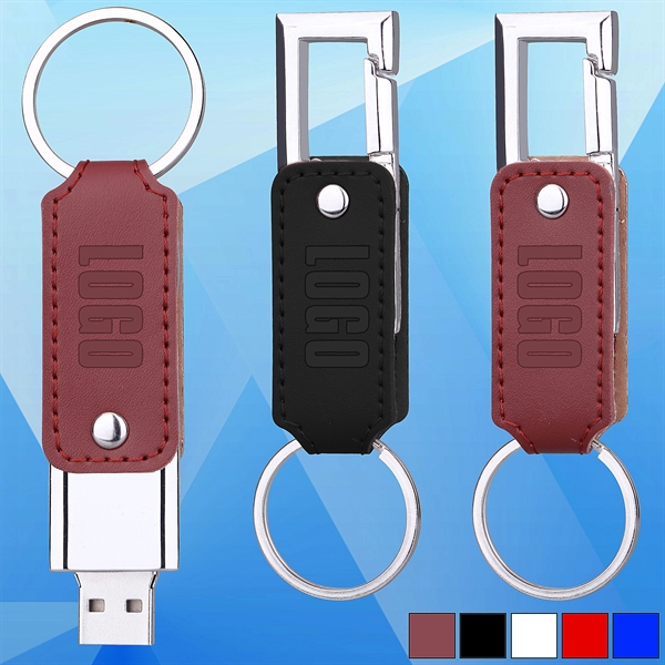 USB Flash Drive With Key Ring - Image 1