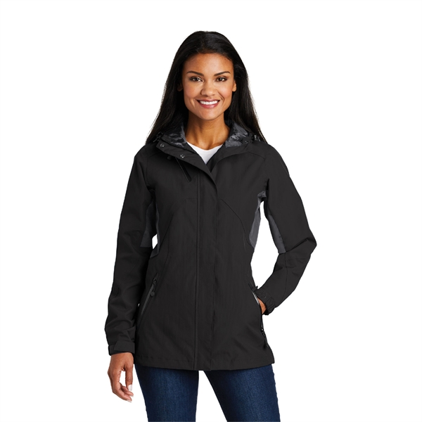 Port Authority® Ladies Cascade Waterproof Jacket - Image 3