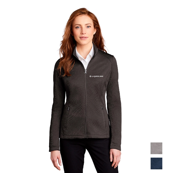Port Authority® Ladies Diamond Heather Full-Zip Jacket - Image 1