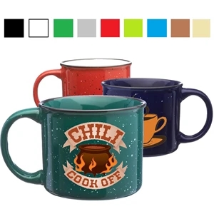 Classic Campfire Coffee Mug 13 Oz. Speckled Ceramic Mugs