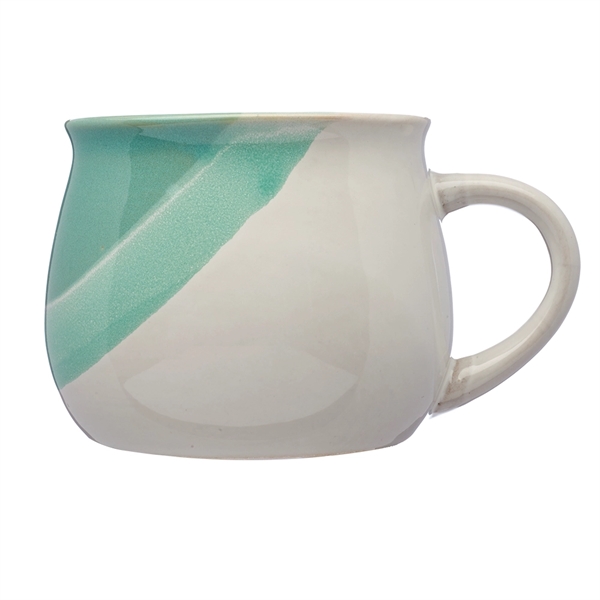 Two-Tone Drip Glazed Coffee Mug 12 oz. Coffee Mugs - Image 3