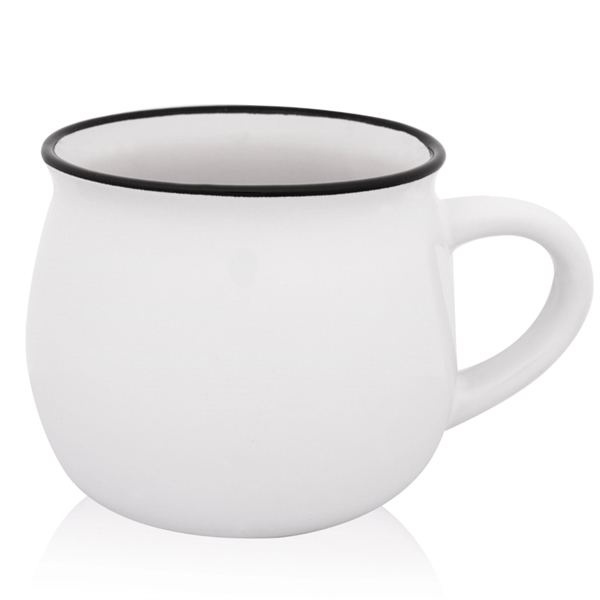 Classic Pottery Ceramic Coffee Mug 12 oz. Glossy Coffee Mugs - Image 4