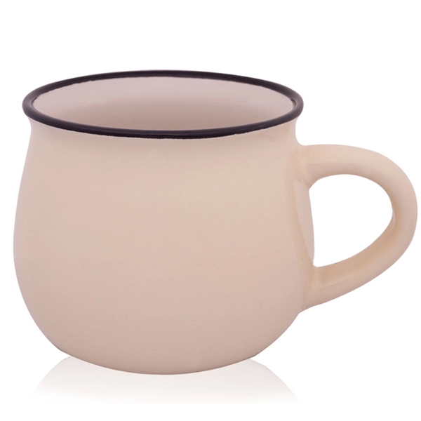 Classic Pottery Ceramic Coffee Mug 12 oz. Glossy Coffee Mugs - Image 6