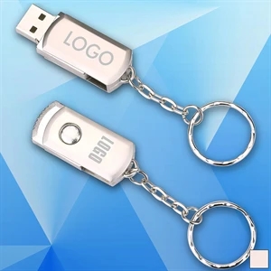 Metal USB Flash Drive w/ Key Chain