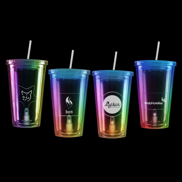 16oz LED Travel Cup with Insert - Image 2