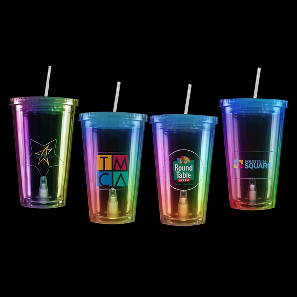 16oz LED Travel Cup with Insert - Image 1
