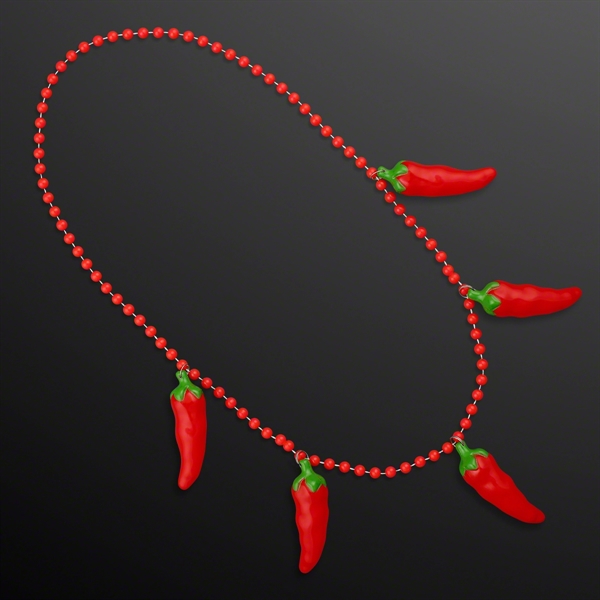 5-Charm Chili Pepper Necklace (NON-Light Up) - Image 2