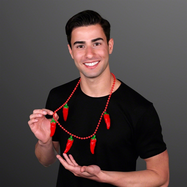 5-Charm Chili Pepper Necklace (NON-Light Up) - Image 3