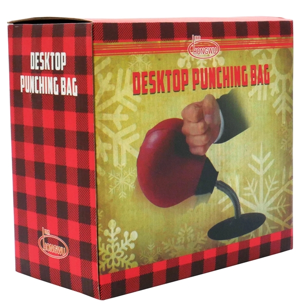 Desktop Punch Bag with Suction Cup and Pump - Stress Buster - Image 6