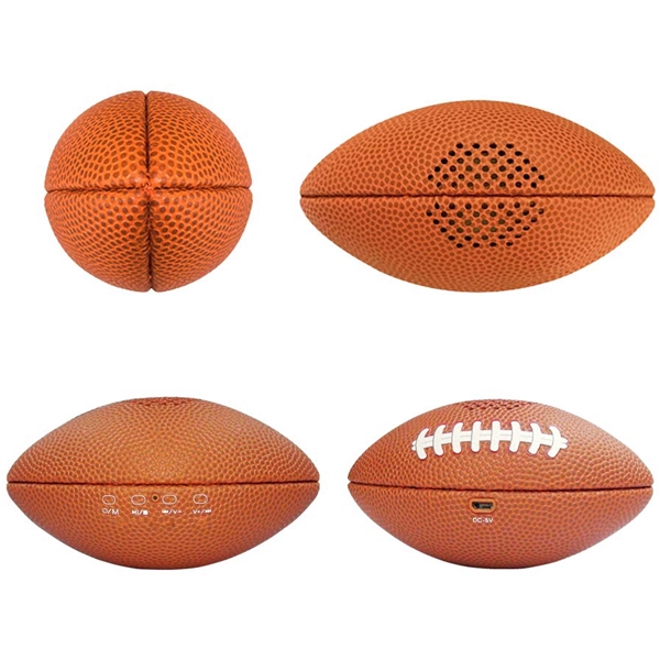 Football Shaped Bluetooth Speaker LED Optional - Image 5