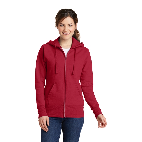 Port & Company® Ladies Full-Zip Hooded Sweatshirt - Image 5