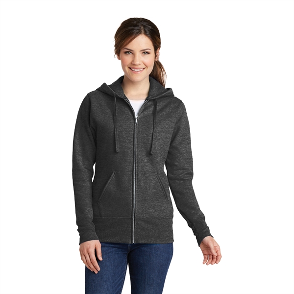 Port & Company® Ladies Full-Zip Hooded Sweatshirt - Image 8