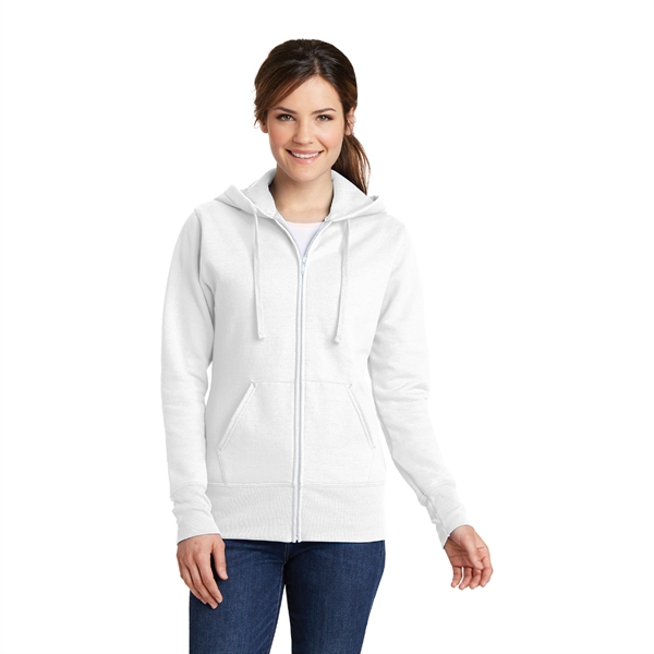Port & Company® Ladies Full-Zip Hooded Sweatshirt - Image 10