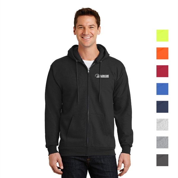 Port & Company® Essential Fleece Full-Zip Sweatshirt - Image 1