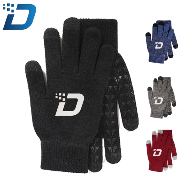 Knitted Non-slip Outdoor Sports Gloves - Image 1