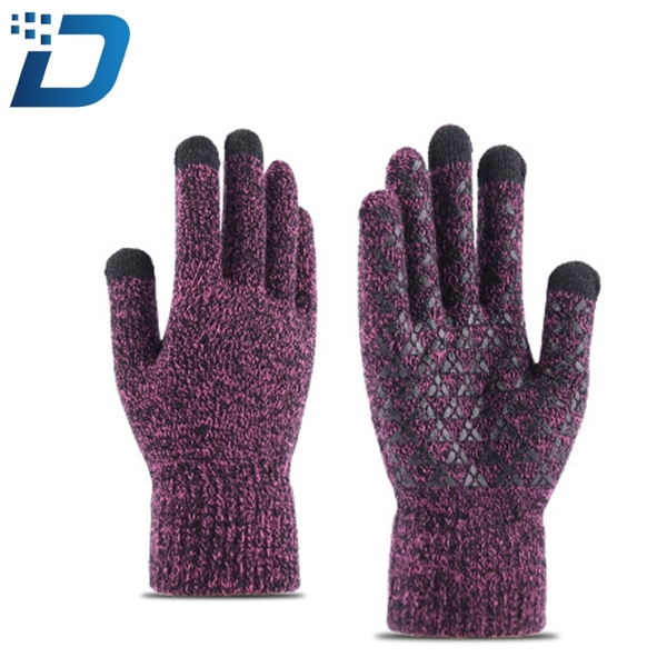Knit Thickened Warm Winter Gloves - Image 2