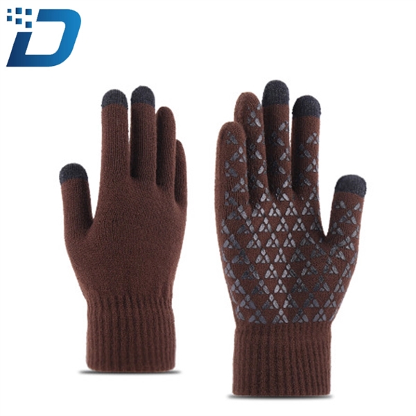 Knit Thickened Warm Winter Gloves - Image 3