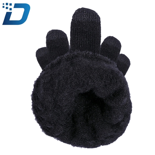 Knit Warm Gloves For Autumn And Winter - Image 2