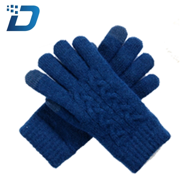 Warm Autumn/Winter Knit Gloves - Image 4