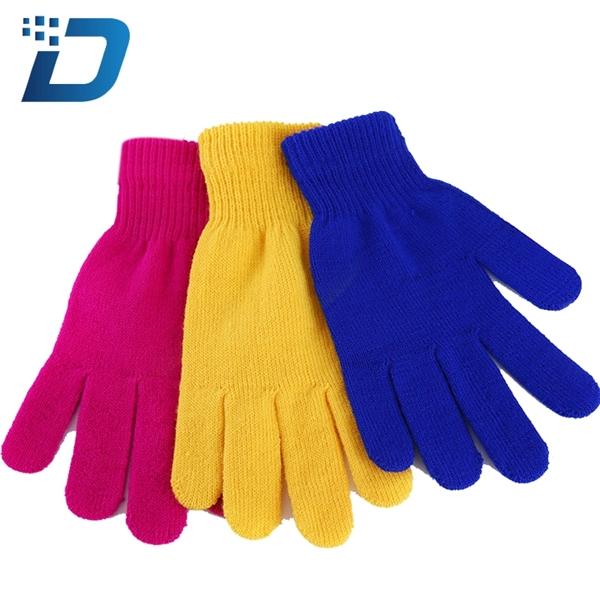 Solid Color Warm Gloves - Image 2