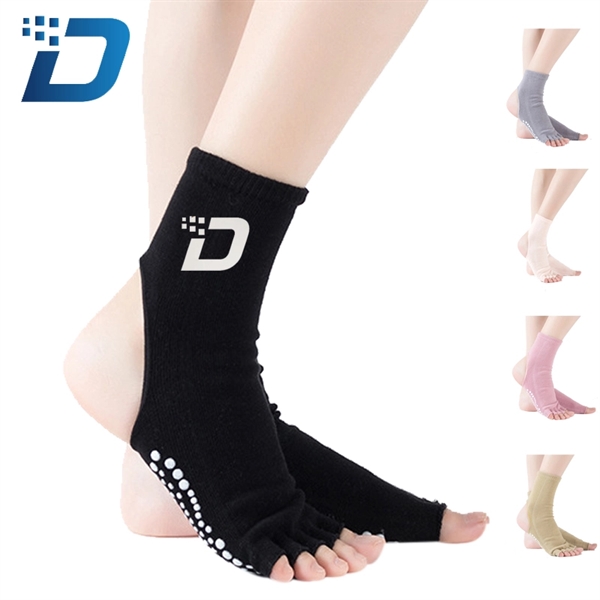 Cotton Mid-tube Yoga Socks - Image 1