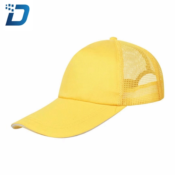 Cotton Advertising Mesh Hat Custom Logo Baseball Cap - Image 3