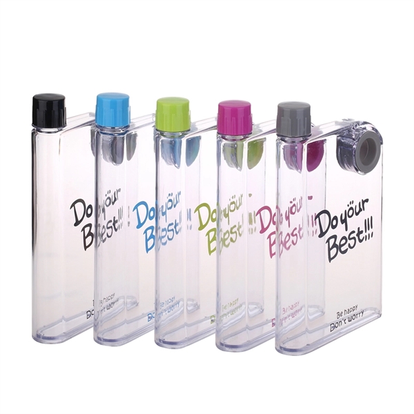14oz Portable Notebook Water Bottle - Image 1