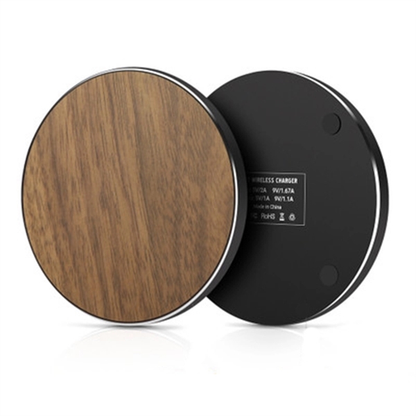 10W Wooden Wireless Charger - Image 2