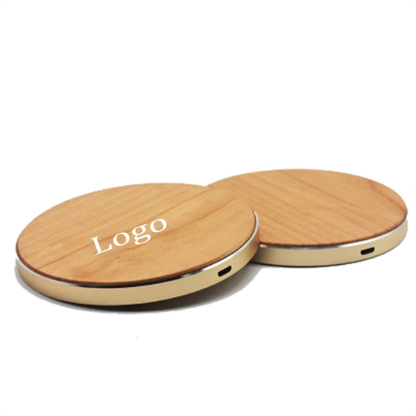 10W Wooden Wireless Charger - Image 3