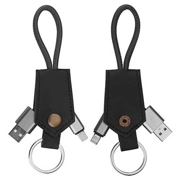 2-In-1 Charging Cable With Keychain - Image 3