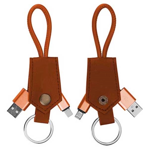 2-In-1 Charging Cable With Keychain - Image 4