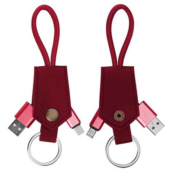 2-In-1 Charging Cable With Keychain - Image 5