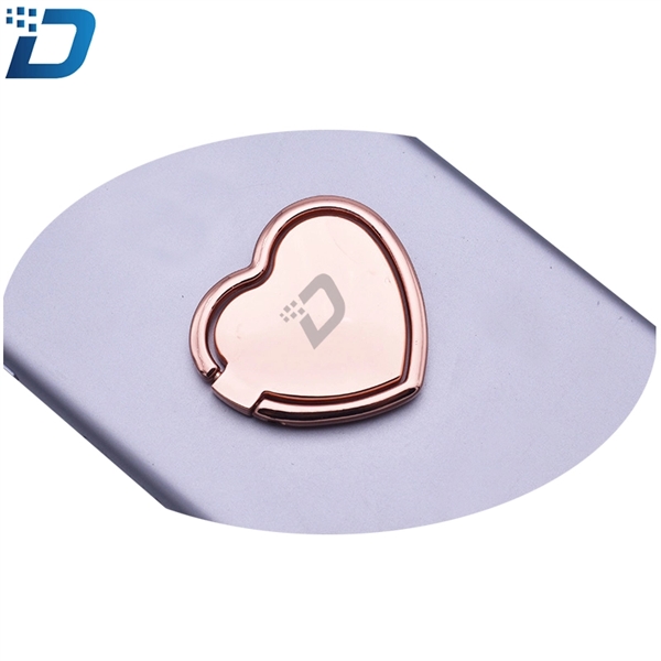 Love Heart Shaped Mobile Phone Ring Stand - Image 2