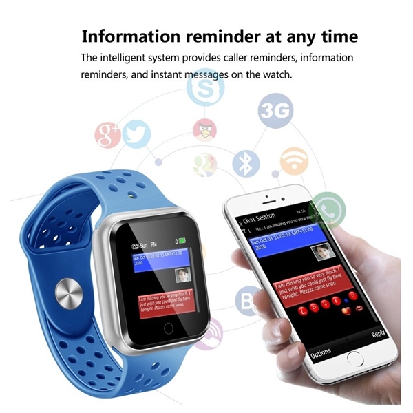 Waterproof Fitness Watch With Heart Rate / Blood Pressure / - Image 3