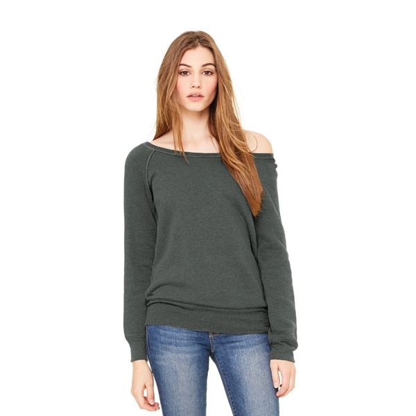 BELLA+CANVAS ® Women's Sponge Fleece Wide-Neck Sweatshirt - Image 5