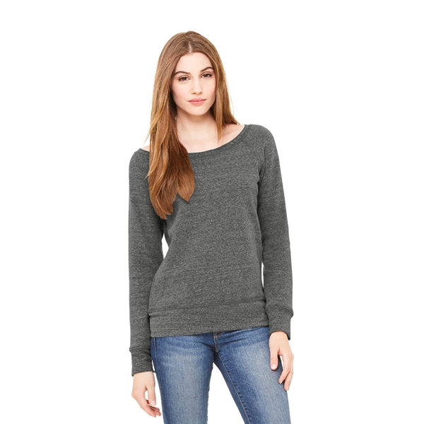 BELLA+CANVAS ® Women's Sponge Fleece Wide-Neck Sweatshirt - Image 6