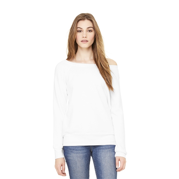 BELLA+CANVAS ® Women's Sponge Fleece Wide-Neck Sweatshirt - Image 8