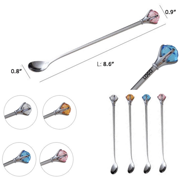 8.6" Stainless Steel Coffee Spoon     - Image 1