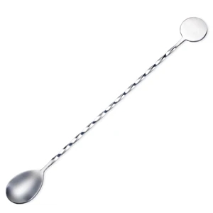 Stainless Steel Mixing Spoon Spiral Pattern Bar Cocktail Spo