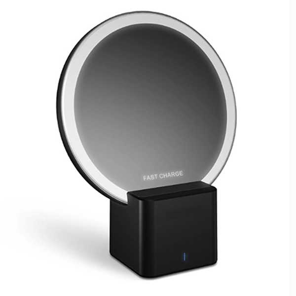 Round Wireless Charger Stand With Night Light - Image 2