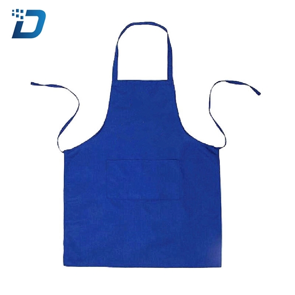 Solid Color Polyester Apron - Image 2