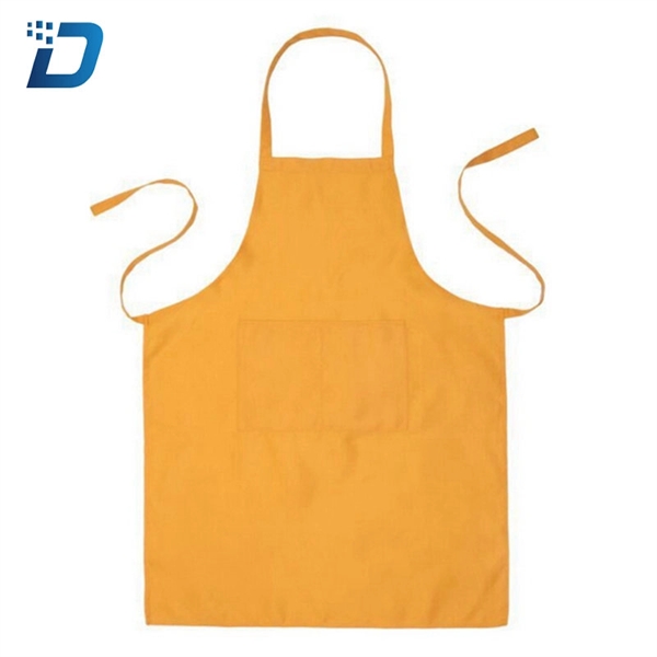 Solid Color Polyester Apron - Image 4